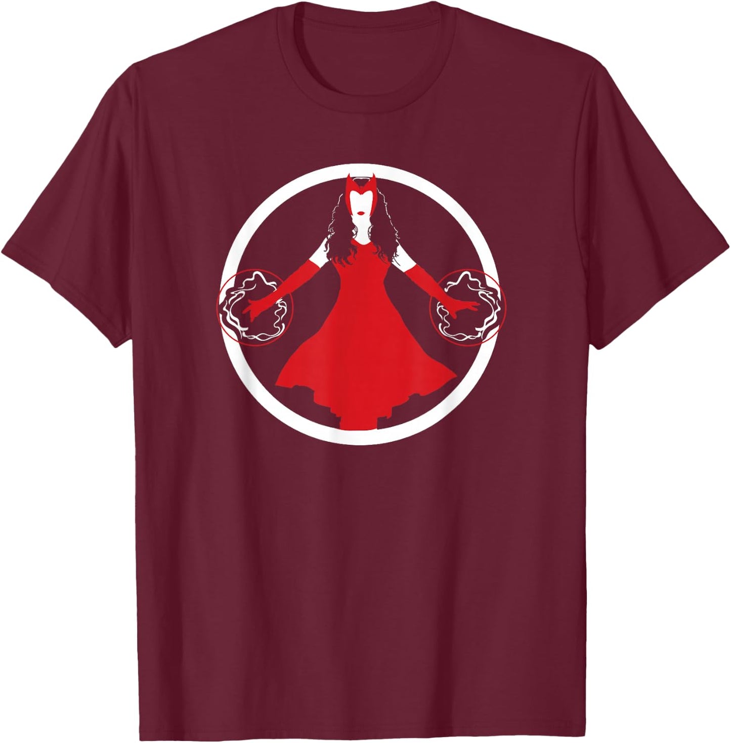 Marvel Scarlet Witch Silhouette Icon T-Shirt - T-Shirt | Maroon
