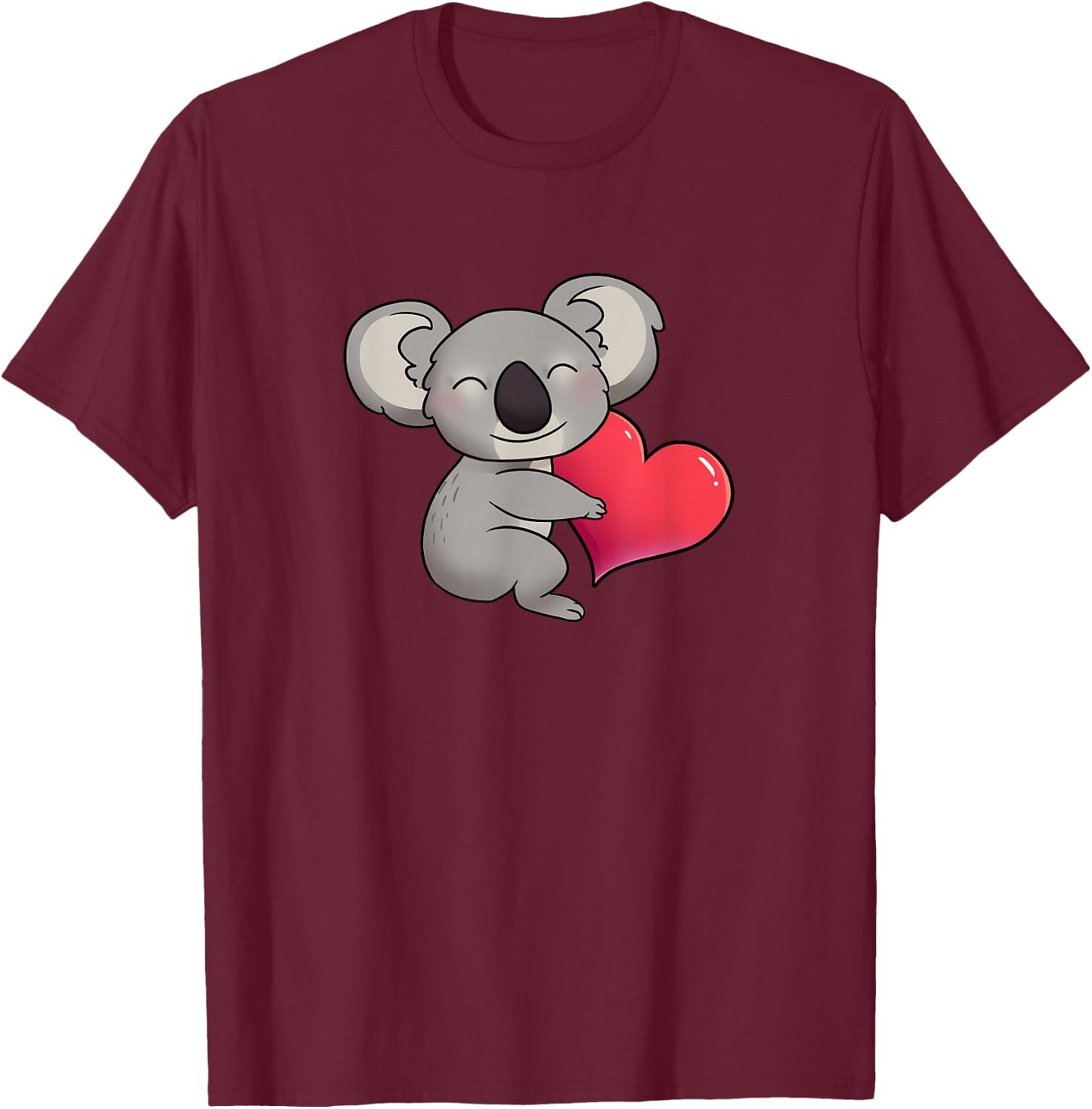 Koala Conservation Support Wildlife with Adorable Koala Bear T-Shirt - T-Shirt | Maroon