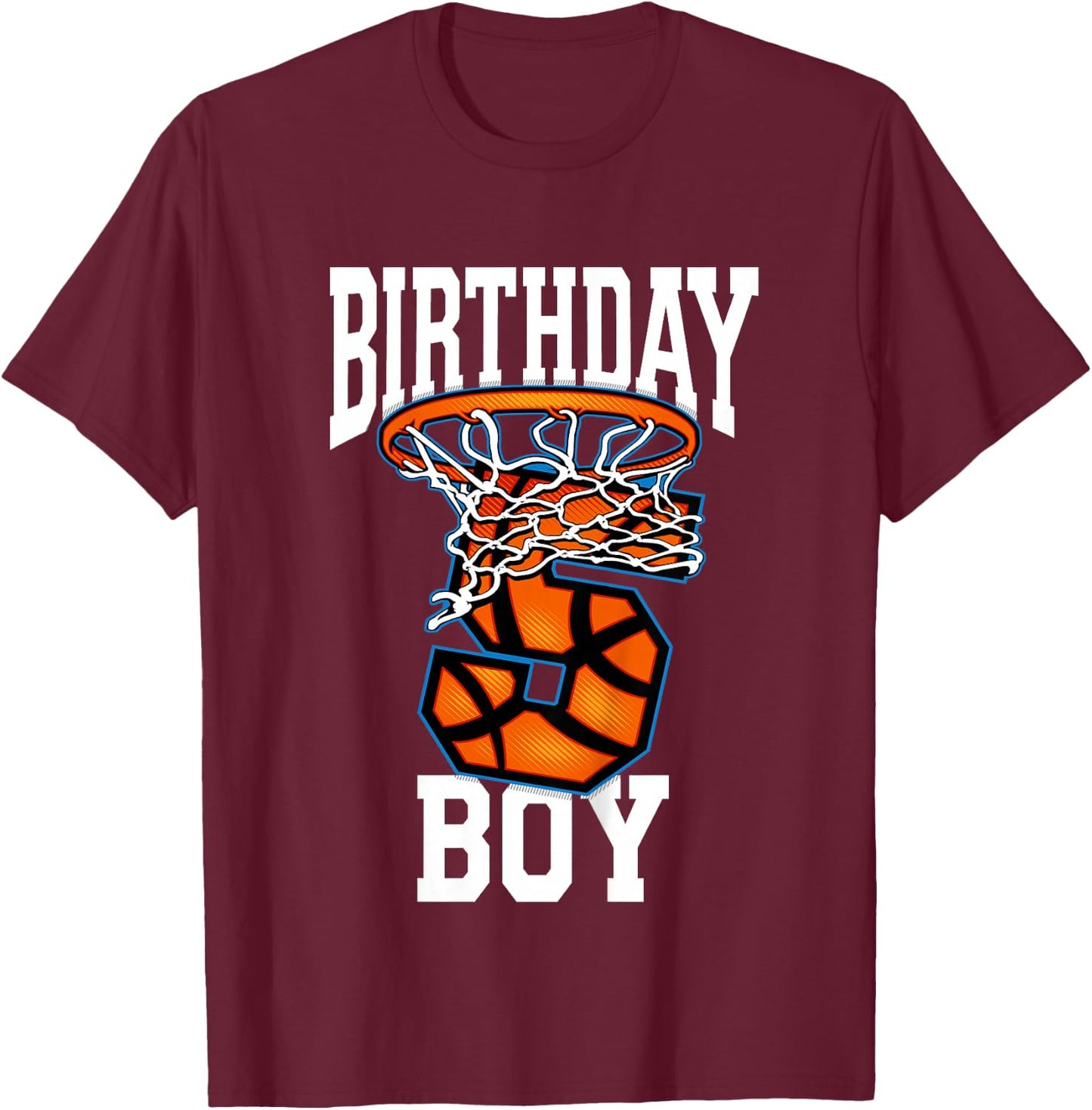 Kids 5th Birthday | Basketball Shirt For Boy | 5 Years Old T-Shirt - T-Shirt | Maroon