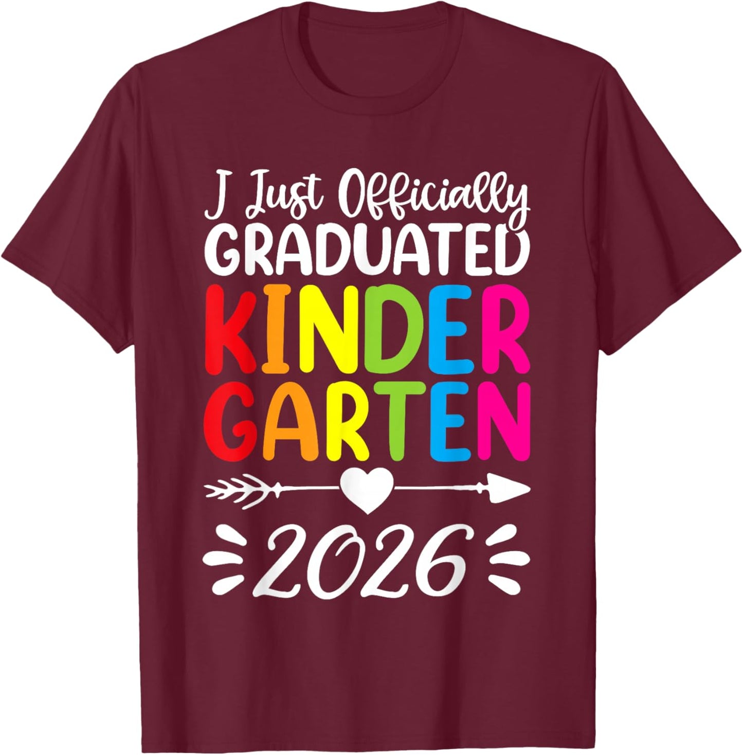 Kindergarten Graduation Outfit for Boys and Girls, Graduate T-Shirt - T-Shirt | Maroon