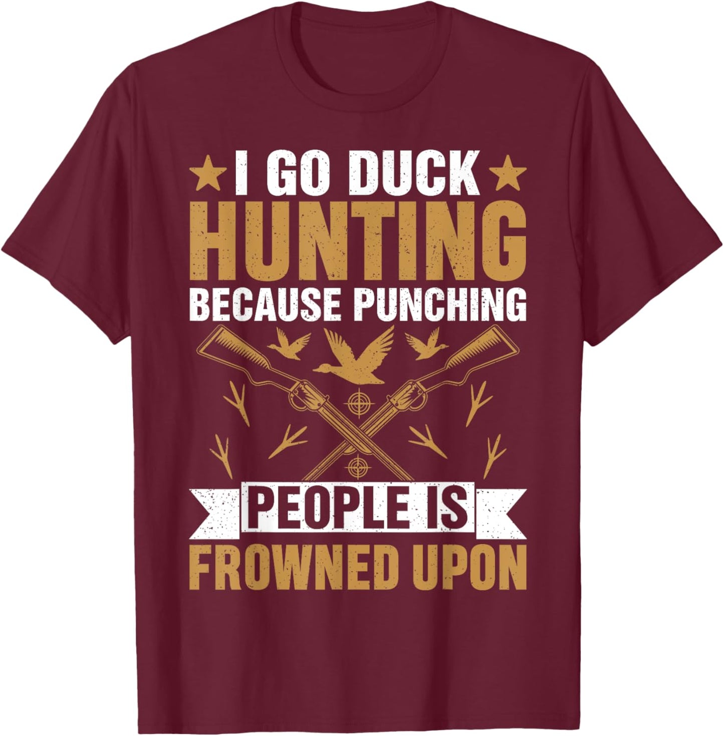 Duck Hunting T-Shirt - T-Shirt | Maroon