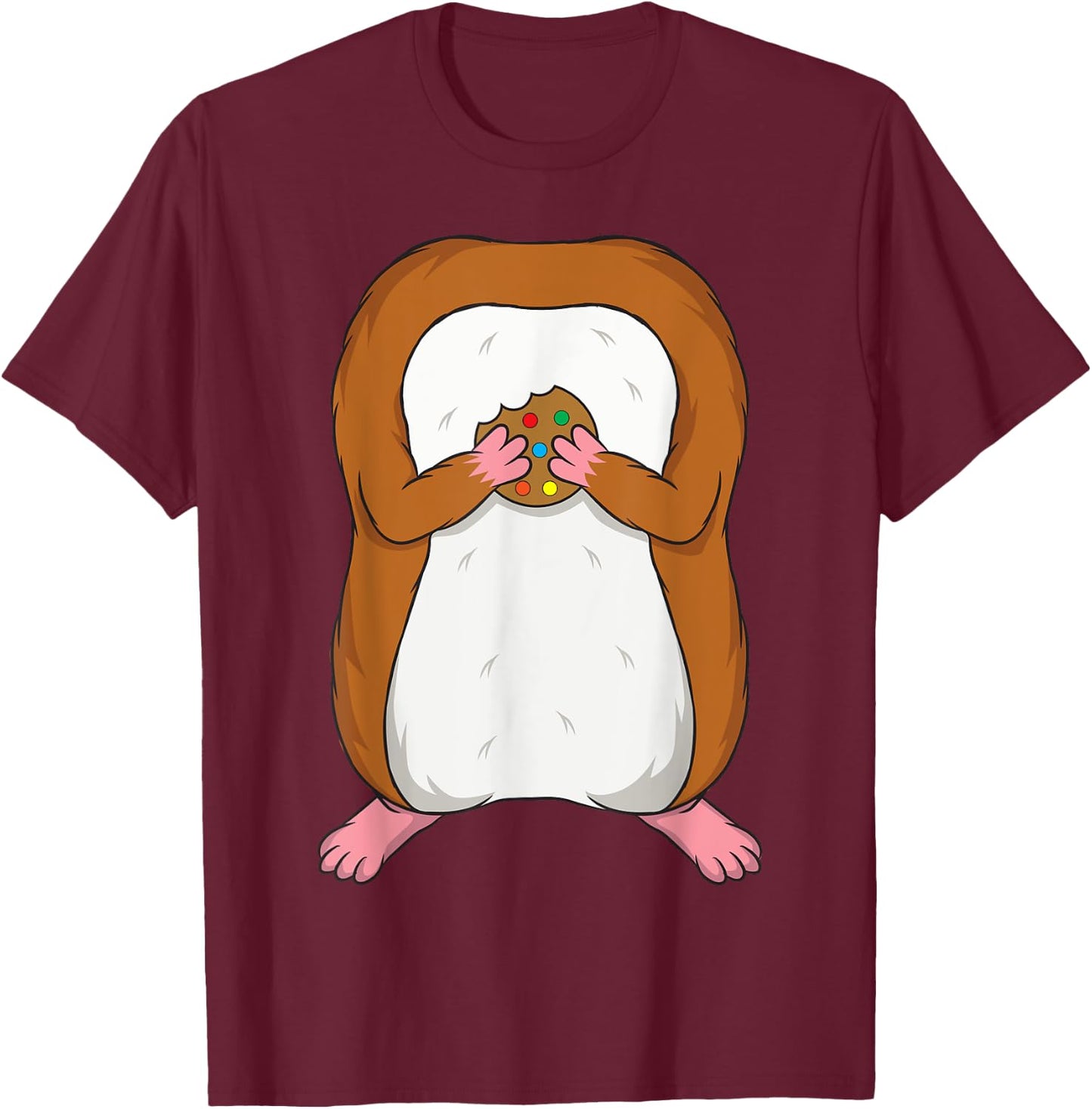 Funny Hamster Body Headless Halloween Easy Costume Outfit T-Shirt - T-Shirt | Maroon