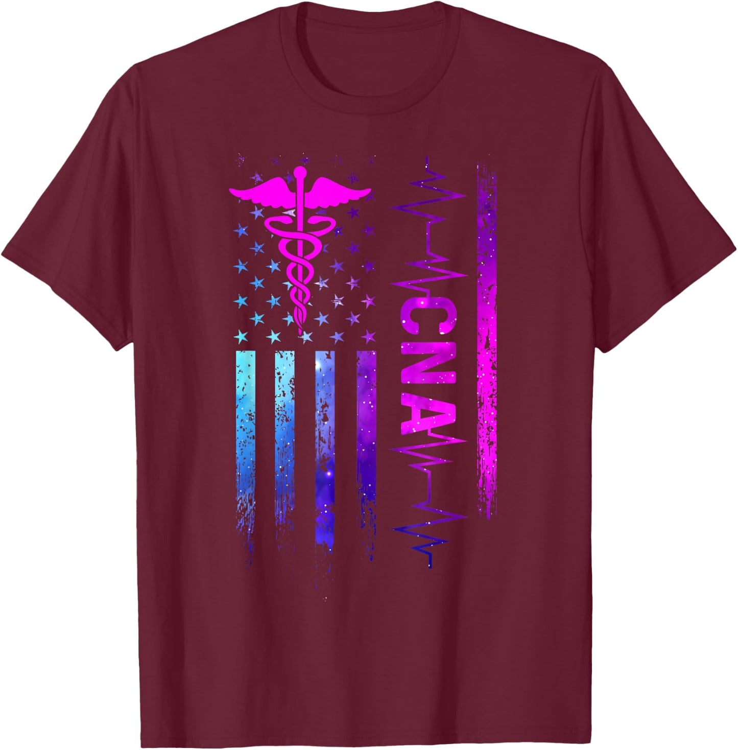 CNA Job Certified Nursing Assistant T-Shirt - T-Shirt | Maroon
