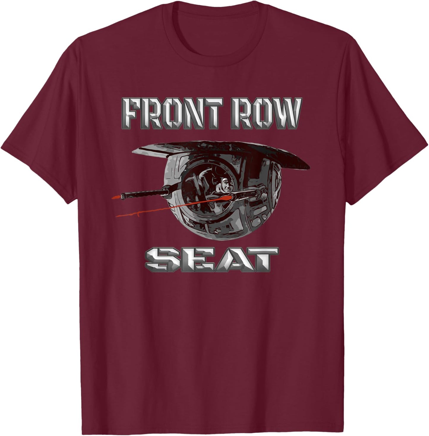 B-24 Bomber Ball Turret WW2 Warbird T-Shirt - T-Shirt | Maroon