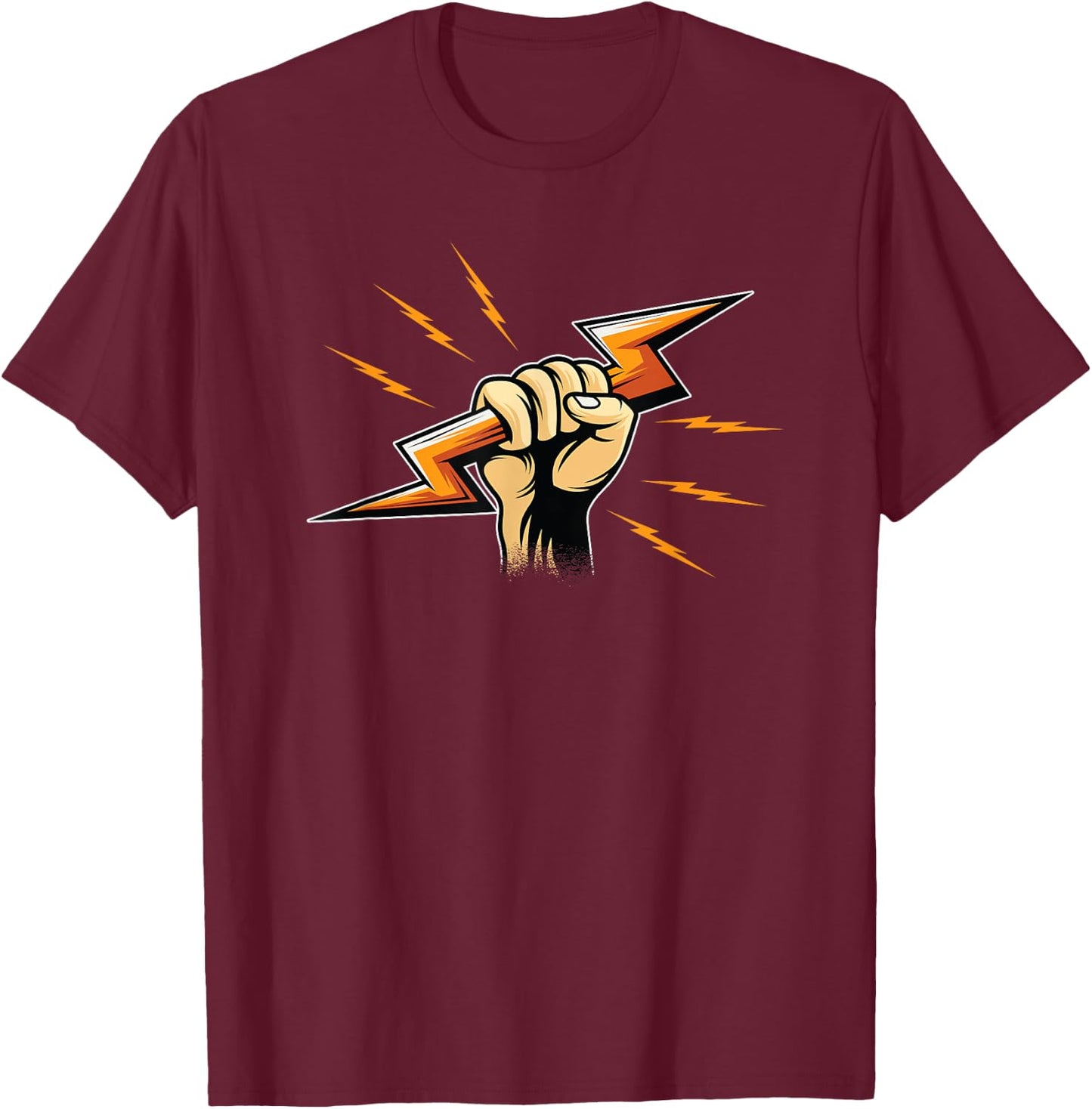 Funny Electrician Electrical Engineer - Electricity Lineman T-Shirt - T-Shirt | Maroon