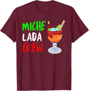 Michelada Crew Funny Michelada Cinco De Mayo Drinking T-Shirt - T-Shirt | Maroon