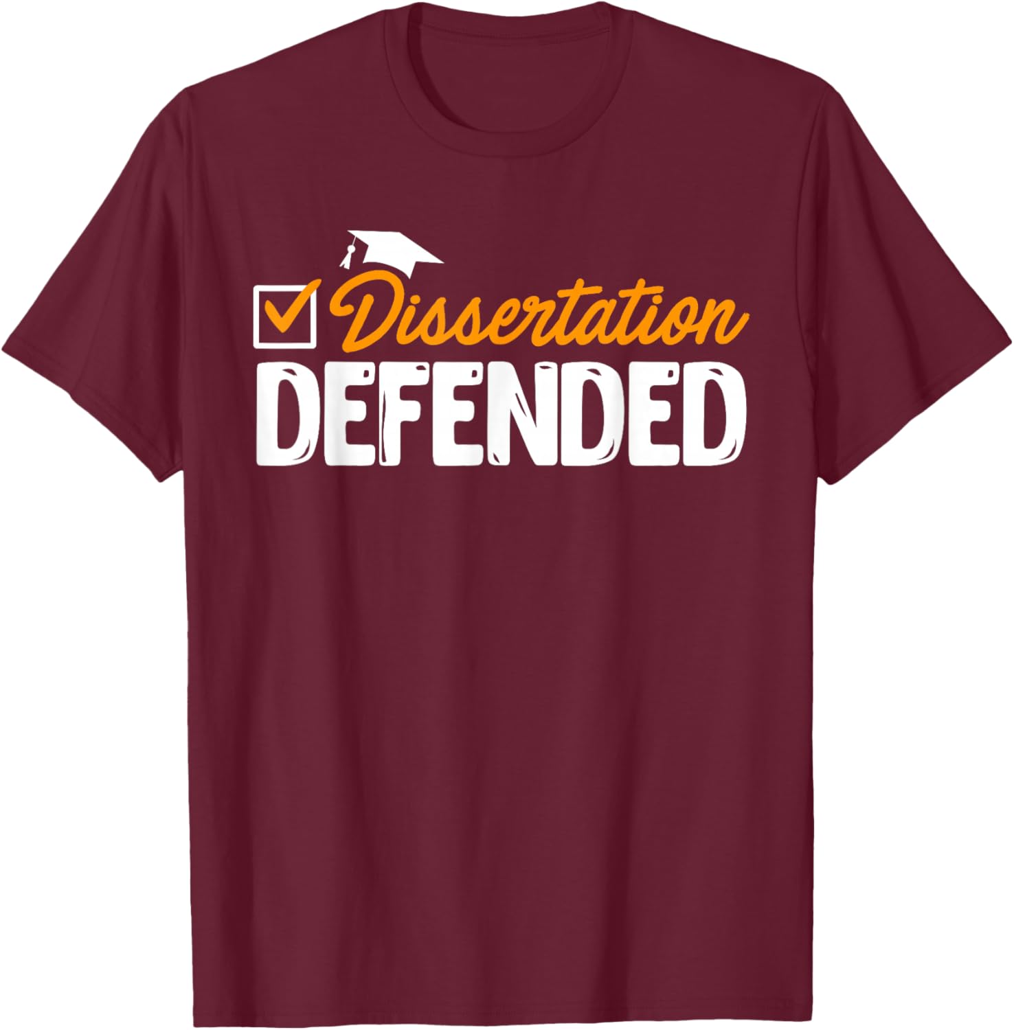 Dissertation Gemeistert! Doctoral Degree Passed Doctor T-Shirt - T-Shirt | Maroon