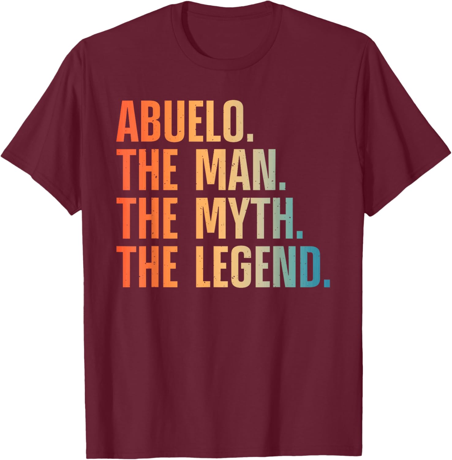 Abuelo Design For Grandpa Grandfather From Grandkids Abuelo T-Shirt - T-Shirt | Maroon