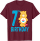Care Bears Birthday Bear Celebrates A 7th Birthday T-Shirt - T-Shirt | Maroon