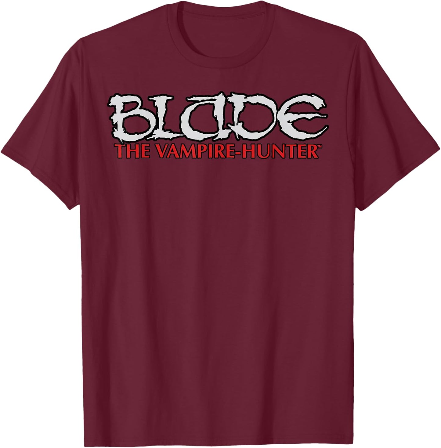 Marvel Blade The Vampire Hunter Logo T-Shirt - T-Shirt | Maroon