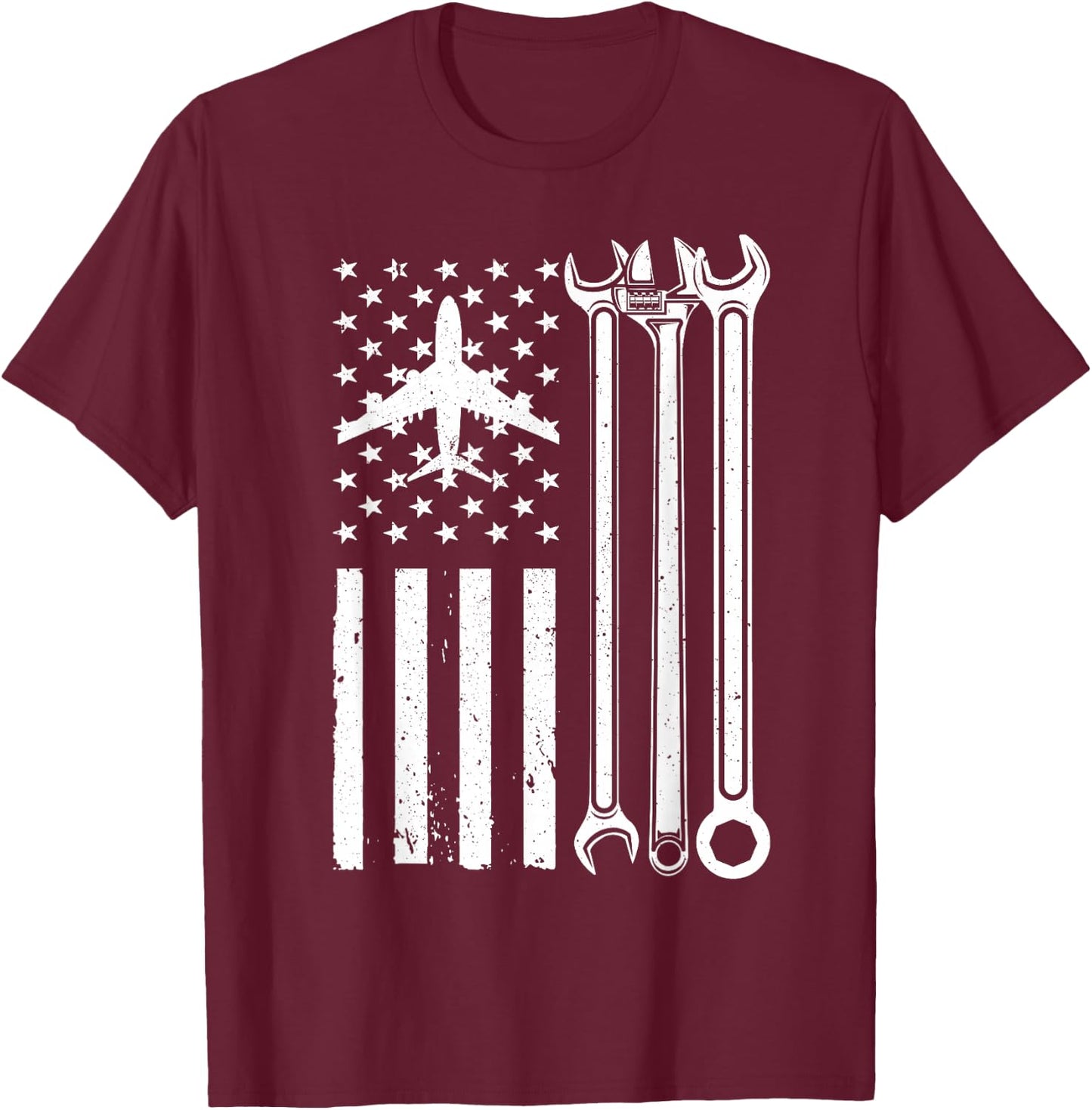 Aircraft Mechanic design Women Aviation Maintenance T-Shirt - T-Shirt | Maroon
