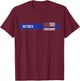 The Legend Has Retired Police Officer Retirement Police Flag T-Shirt - T-Shirt | Maroon
