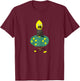 Adventure Time Lemongrab Tree T-Shirt - T-Shirt | Maroon