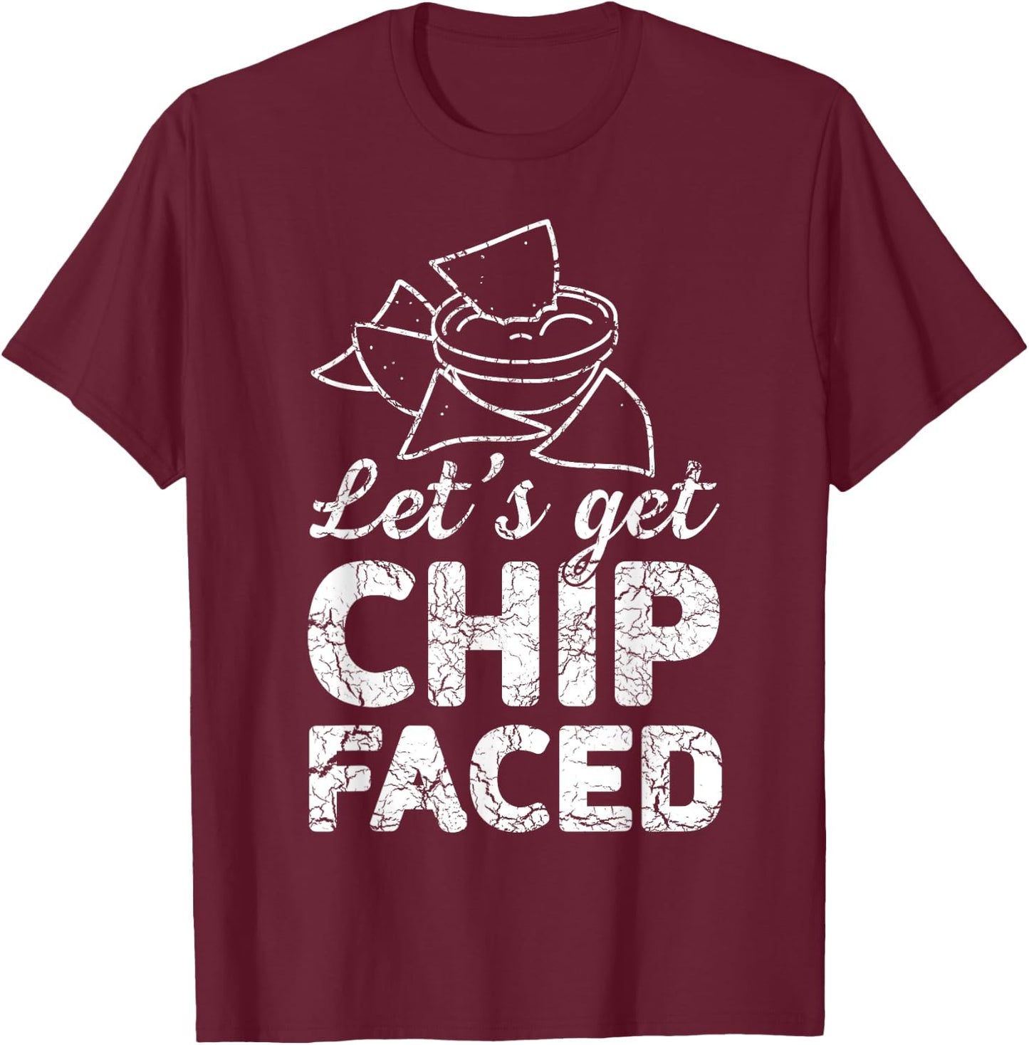 Let's get chip faced T-Shirt - T-Shirt | Maroon