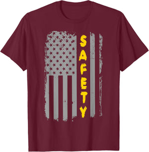 American Occupational Health Safety Officer Manager T-Shirt - T-Shirt | Maroon