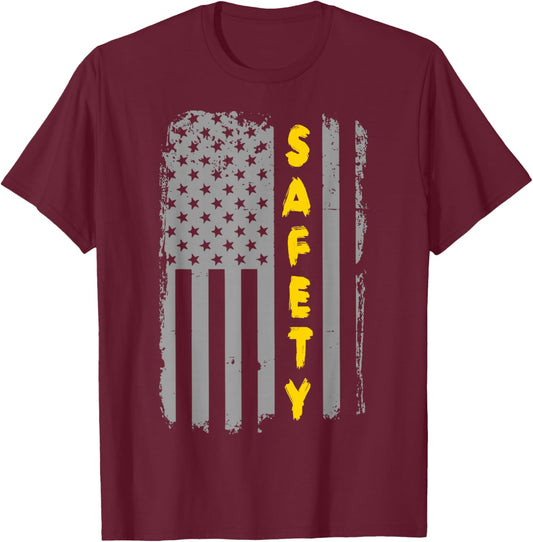 American Occupational Health Safety Officer Manager T-Shirt - T-Shirt | Maroon