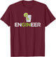Funny Gin Tonic Quotes Cool Engineer Gin Lover T-Shirt - T-Shirt | Maroon