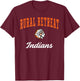 Rural Retreat High School Indians T-Shirt - T-Shirt | Maroon