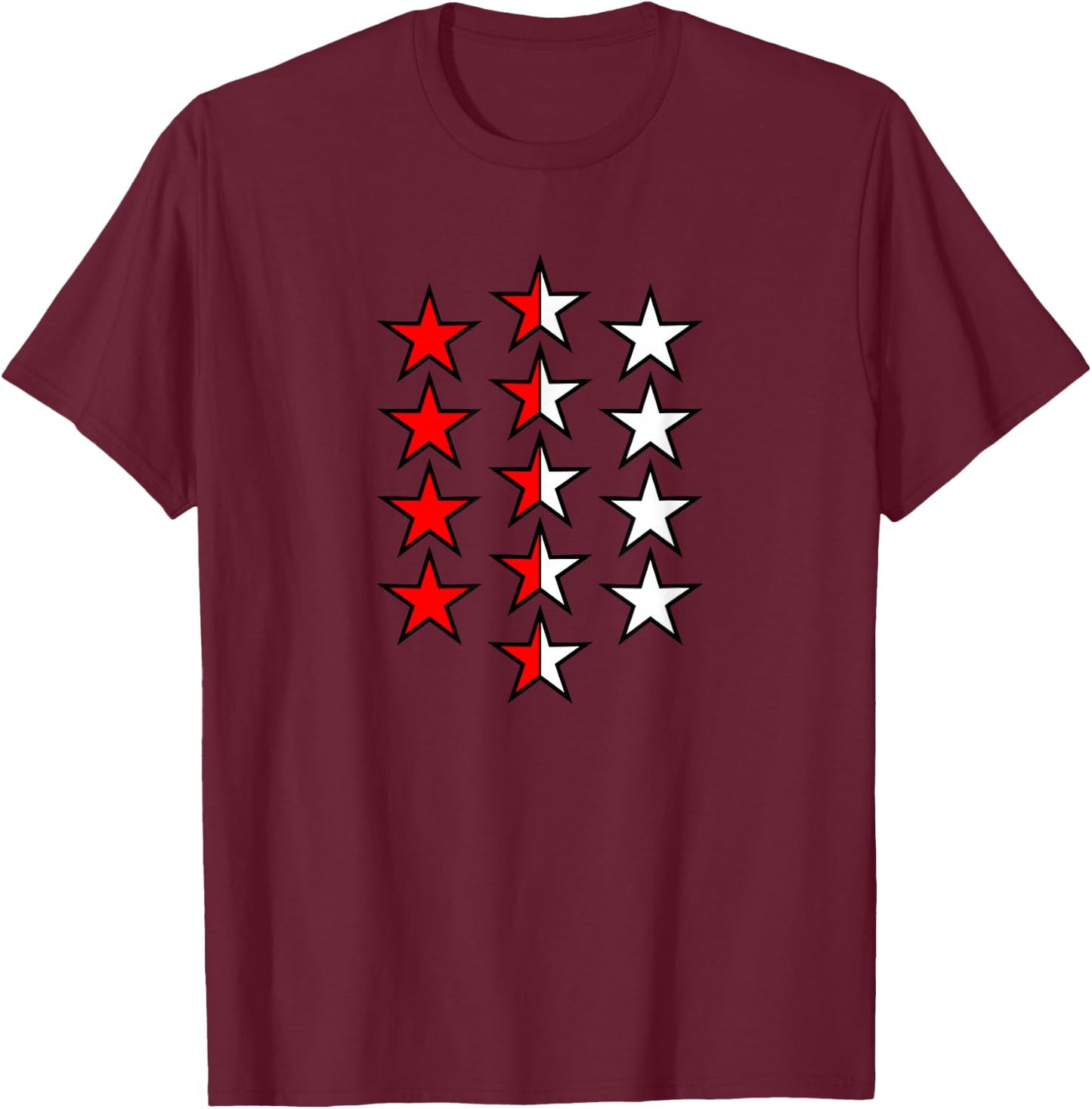 Valais Coat of Arms of the Swiss Canton T-Shirt - T-Shirt | Maroon