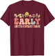 Groovy Early Intervention Flower Back To School First Day T-Shirt - T-Shirt | Maroon