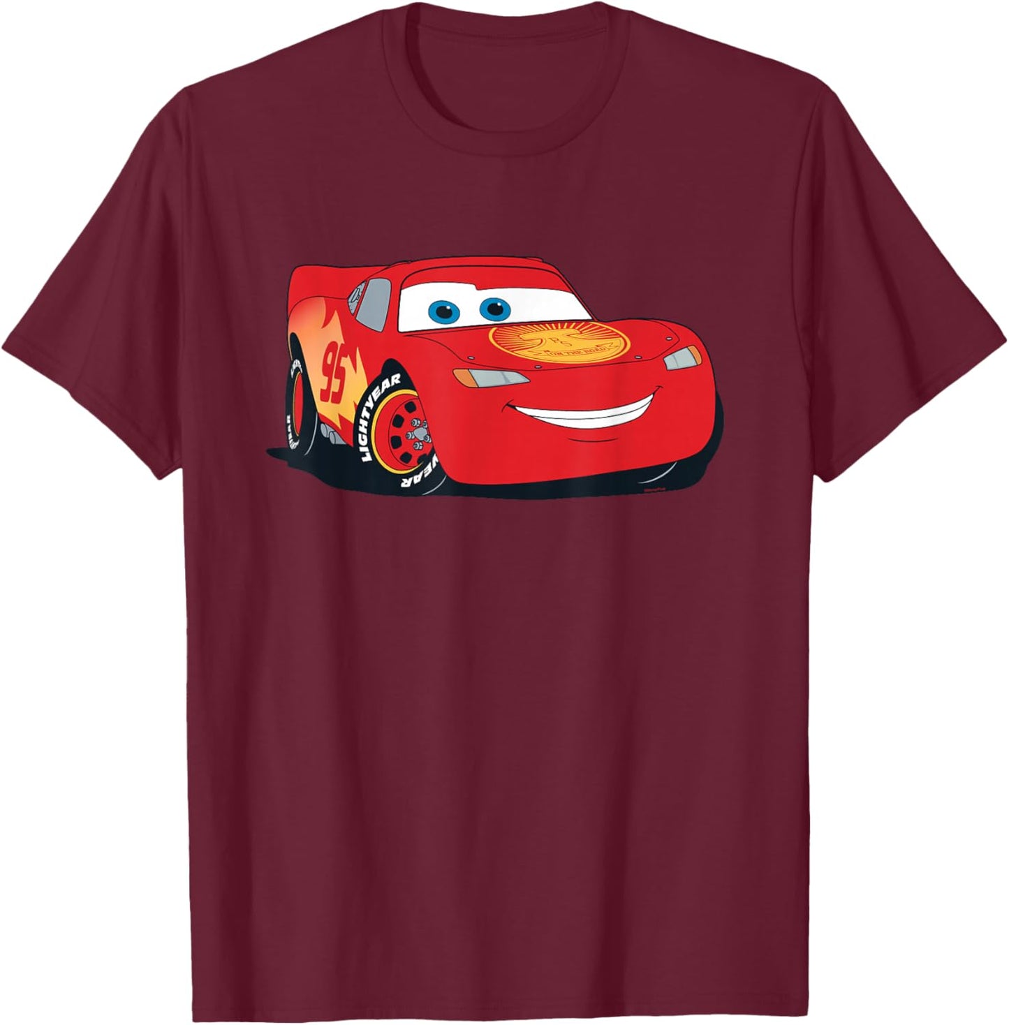Disney and Pixar's Cars Lightning McQueen Big Pic Costume T-Shirt - T-Shirt | Maroon