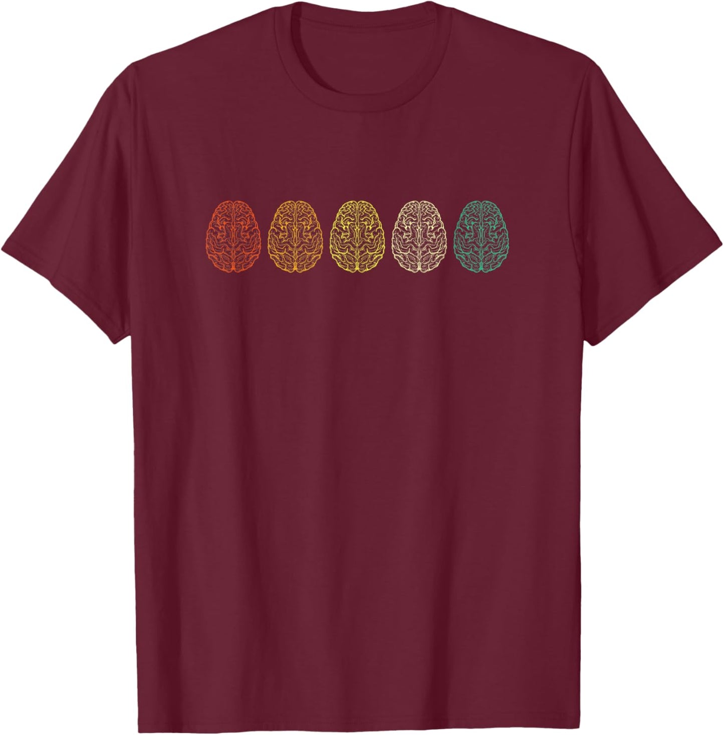 Neurologist Vintage Neuroscience Neuroscientist T-Shirt - T-Shirt | Maroon