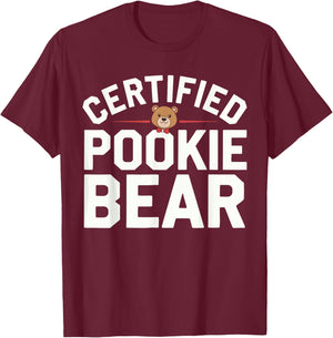 Certified Pookie Bear Meme Funny Memes Internet Memes GenZ T-Shirt - T-Shirt | Maroon