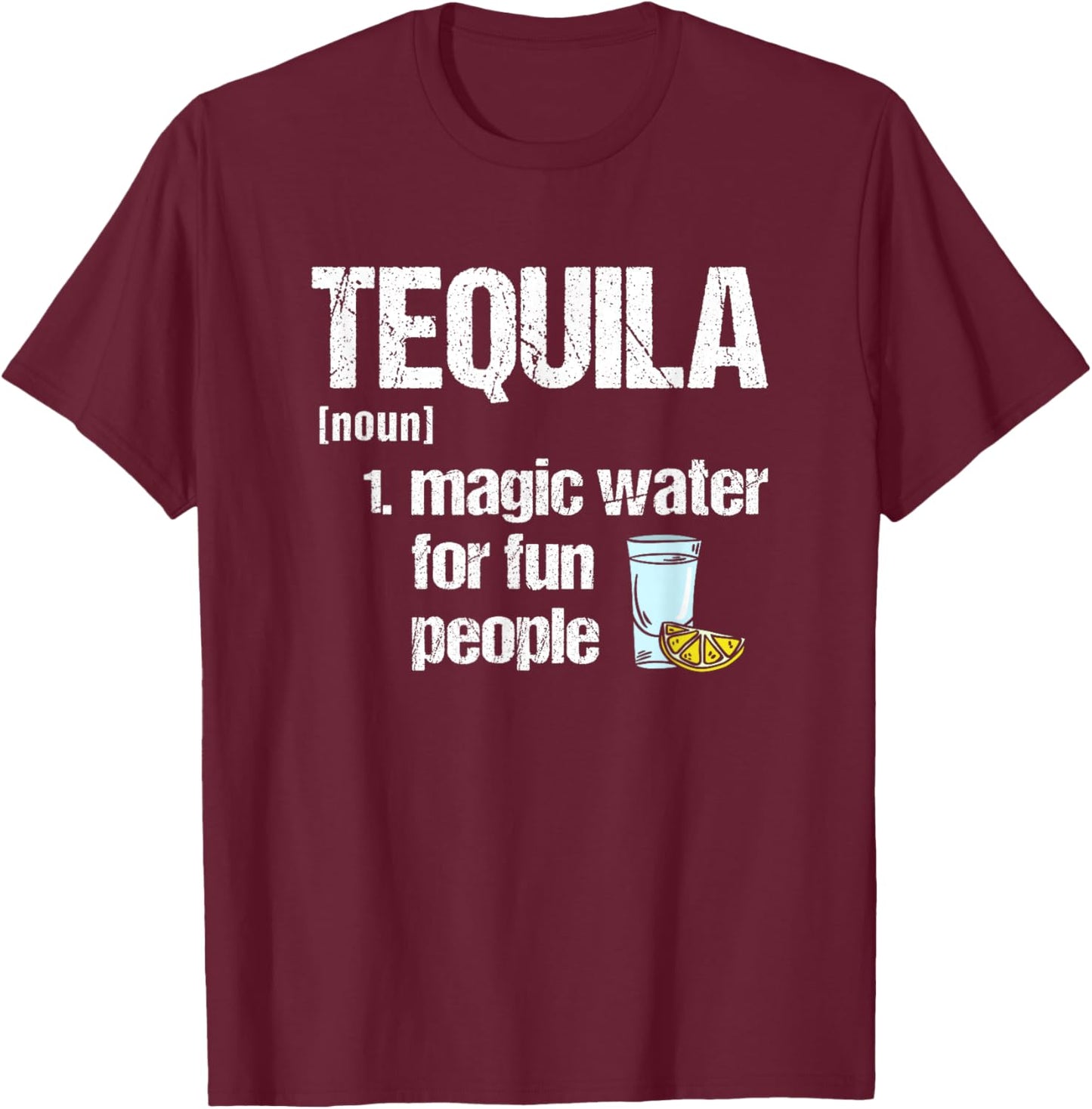 Mis Amigos Funny Salt Lime & Tacos Tequila T-Shirt - T-Shirt | Maroon