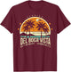 Del Boca Vista T Shirts Retro Retirement Community T-Shirt - T-Shirt | Maroon