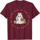 Code Boo In The ER Nurse Halloween Cute Ghost Spooky Season T-Shirt - T-Shirt | Maroon