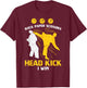 Rock Paper Scissors Headkick Win Funny Taekwondo Karate Gift T-Shirt - T-Shirt | Maroon