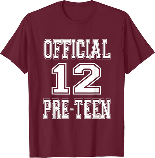 Official 12 Preteen 12th Birthday Gift Boys And Girls