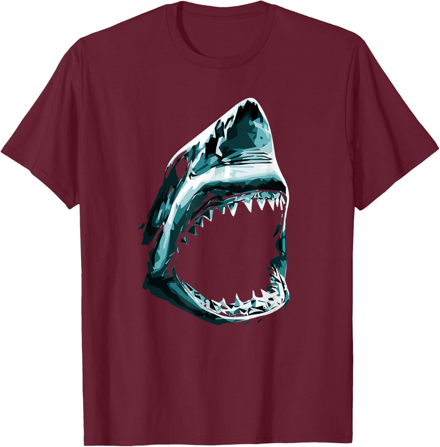Big Scary Shark for Summer Weeks and Shark Lover Women Kids T-Shirt - T-Shirt | Maroon