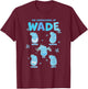 Disney Pixar Elemental The Expressions Of Wade Poster T-Shirt - T-Shirt | Maroon