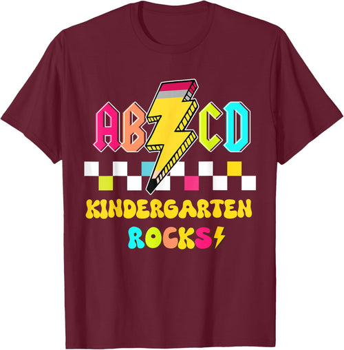 Kindergarten ABCD Rocks Teacher Student Back to School Men Women Kids