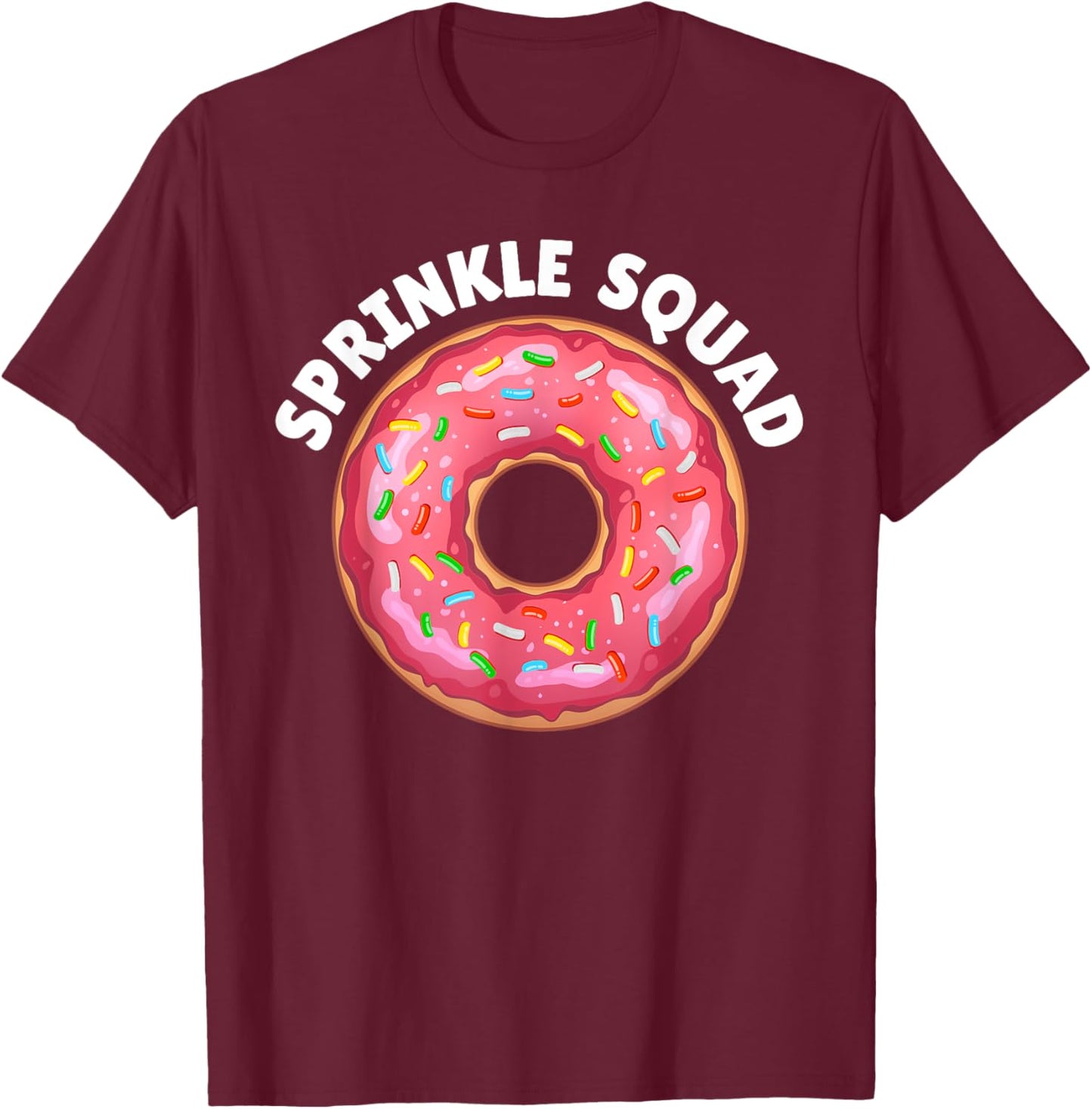 Cool Donut Design Women Pastry Doughnut Donut Lover T-Shirt - T-Shirt | Maroon