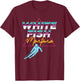 Whitefish Montana - USA Ski Resort 1980s Retro T-Shirt - T-Shirt | Maroon
