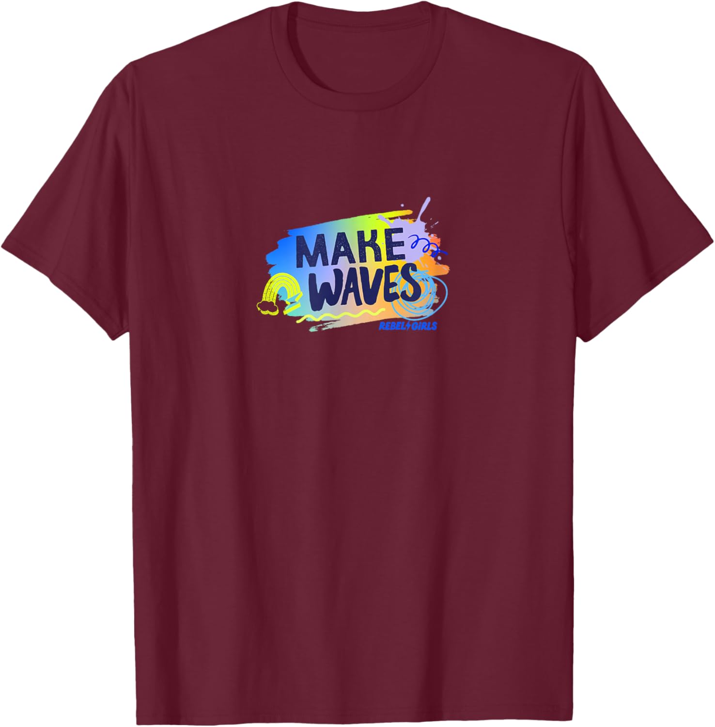 "Make Waves" T-Shirt - T-Shirt | Maroon