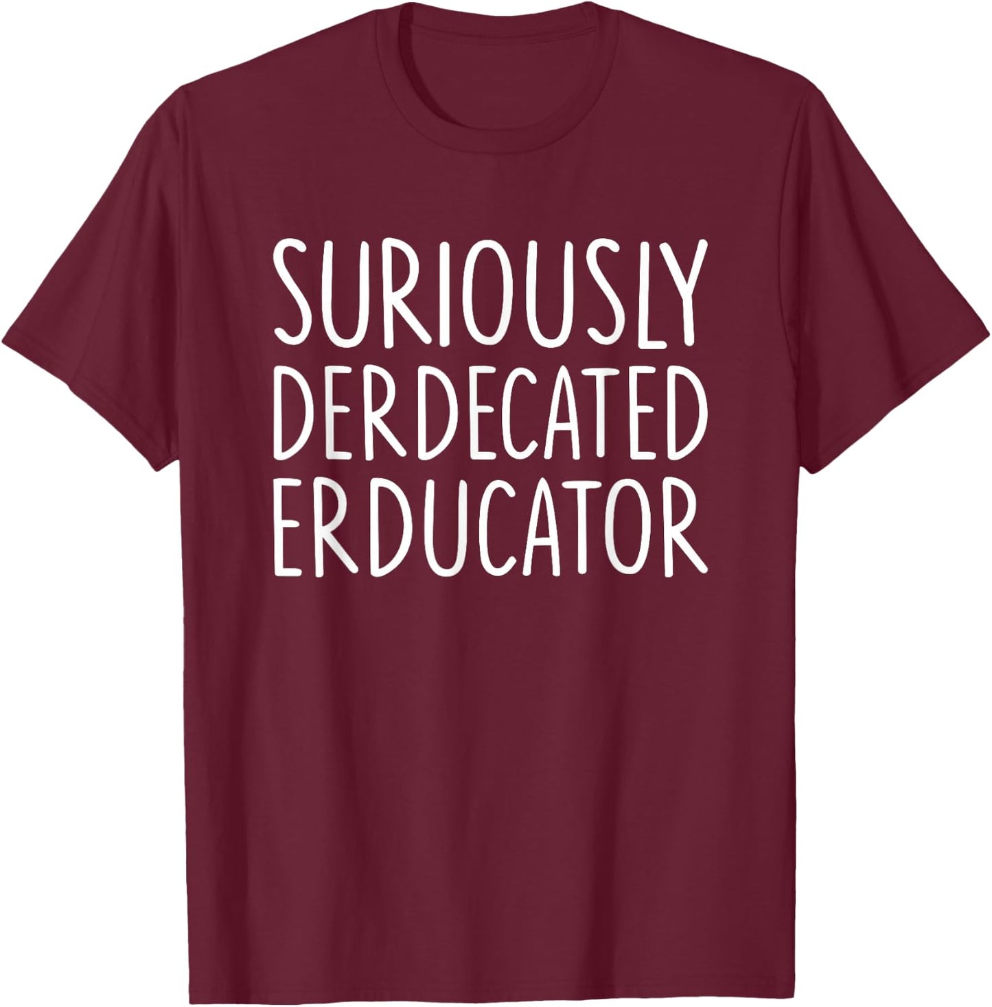 Teefun -Adults Black Modern Classic Fit Collarless Short Sleeve T-Shirt - T-Shirt | Maroon