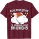 I'm Dreaming About Sleeping Shirt Naps PJ Pajama Chicken T-Shirt - T-Shirt | Maroon