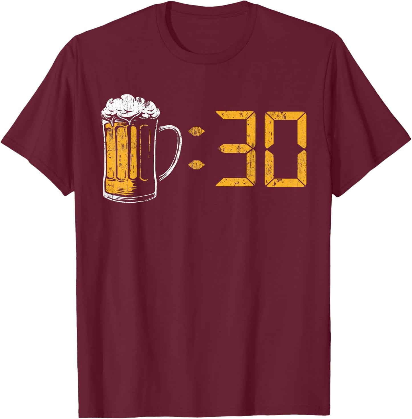 Beer 30 Drinking Party Homebrewers Craft Beer Birthday Gifts T-Shirt - T-Shirt | Maroon