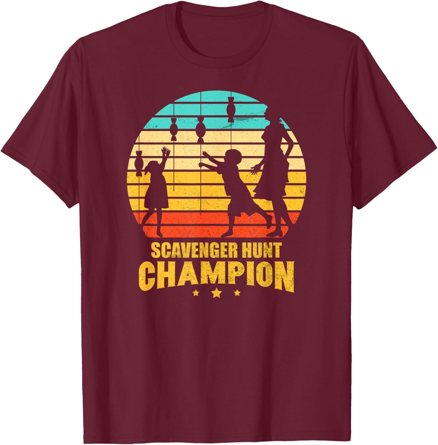 Scavenger Hunt Champion T-Shirt - T-Shirt | Maroon