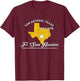 Fort Sam Houston San Antonio Texas Tx Souvenir Gifts T-Shirt - T-Shirt | Maroon