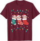Axolotl Christmas T-Shirt - T-Shirt | Maroon