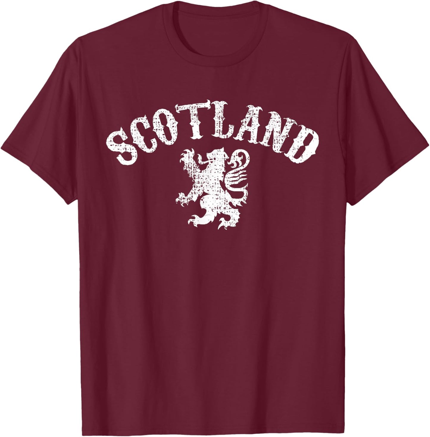 Scotland Scottish Lion T-Shirt - T-Shirt | Maroon
