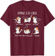Amino Acid Cats Chemistry Cute Science Teacher Cat Lovers T-Shirt - T-Shirt | Maroon