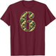 6th Birthday Soldier 6 Year Old Military Themed Camo T-Shirt - T-Shirt | Maroon