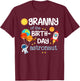 Granny of The Birthday Boy Space Astronaut Birthday Family T-Shirt - T-Shirt | Maroon