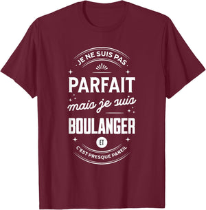Baker Man Gift Bakery Bakery Humor , Black, S T-Shirt - T-Shirt | Maroon