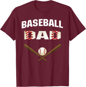 Baseball Dad shirt - Best Gift for fathers T-Shirt - T-Shirt | Maroon